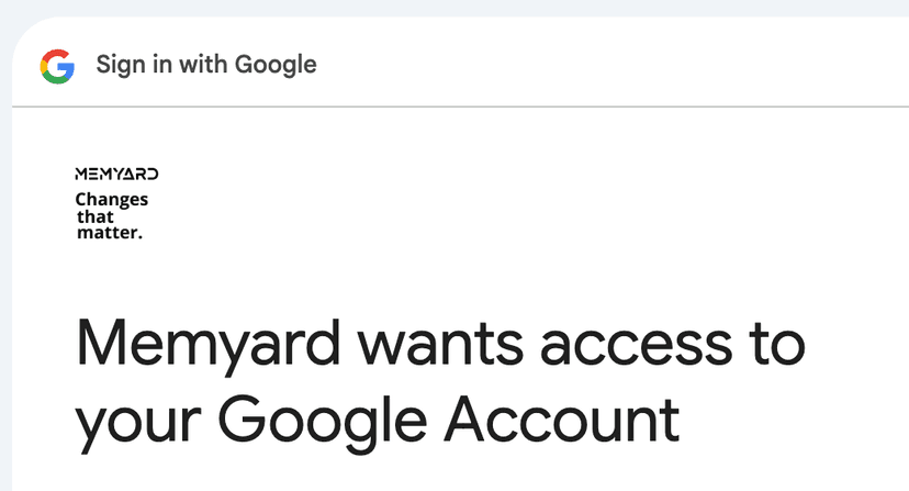 Connect Google Account
